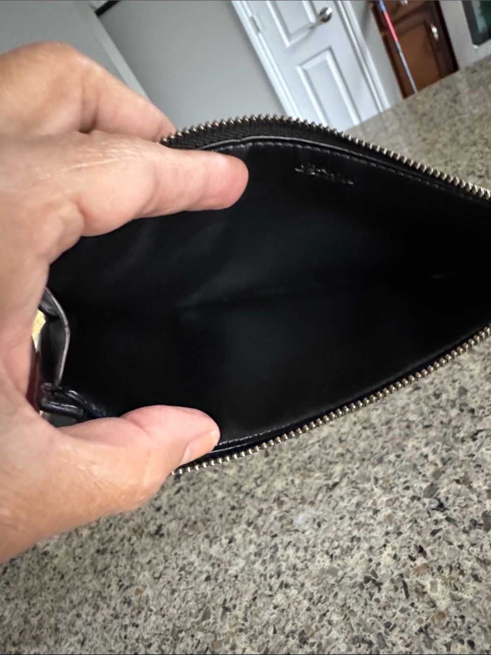 🖤Coach Black Signature Slim Zip Card Wallet 💳 - Picture 6 of 12